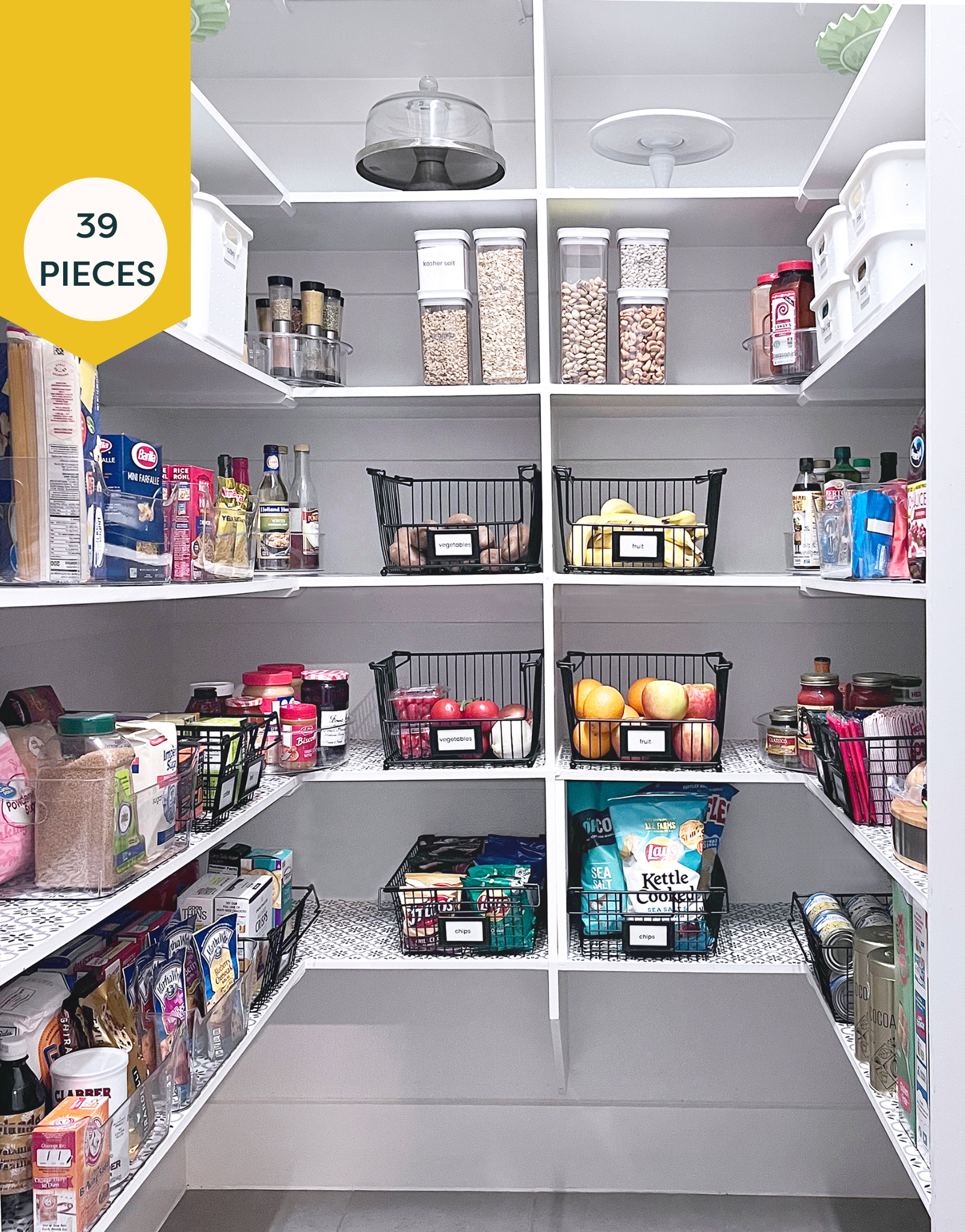 Oba Method Kitchen Pantry Solution 21 Piece Complete Organizing Storage  Pack, Small, Home Organization