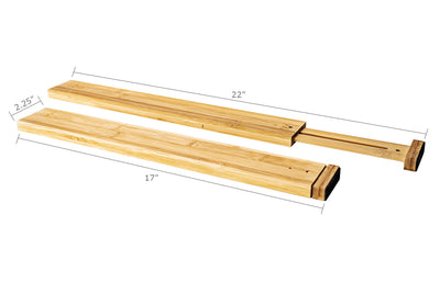 Bamboo Drawer Dividers measurements 