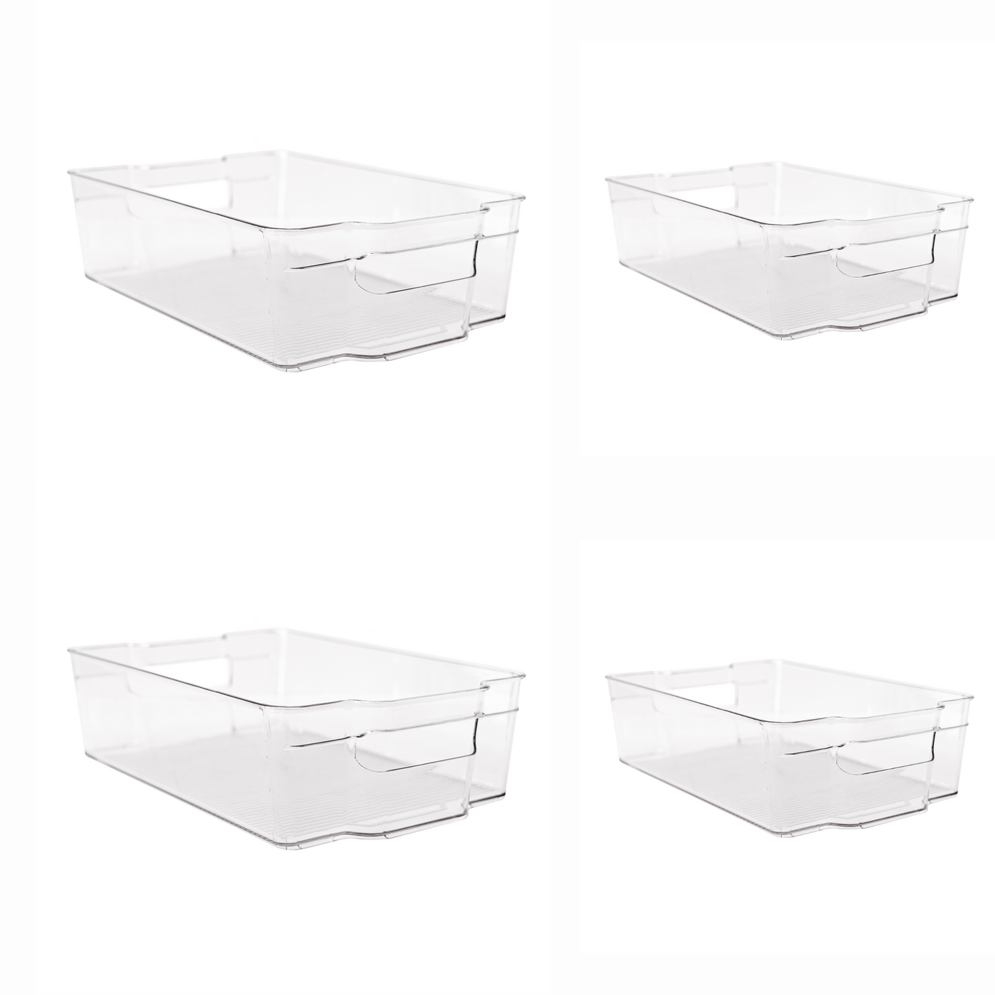 Fridge Bins set of 4- 2 large & 2 medium