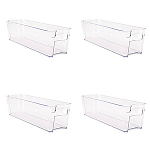 Narrow fridge bins set of 4