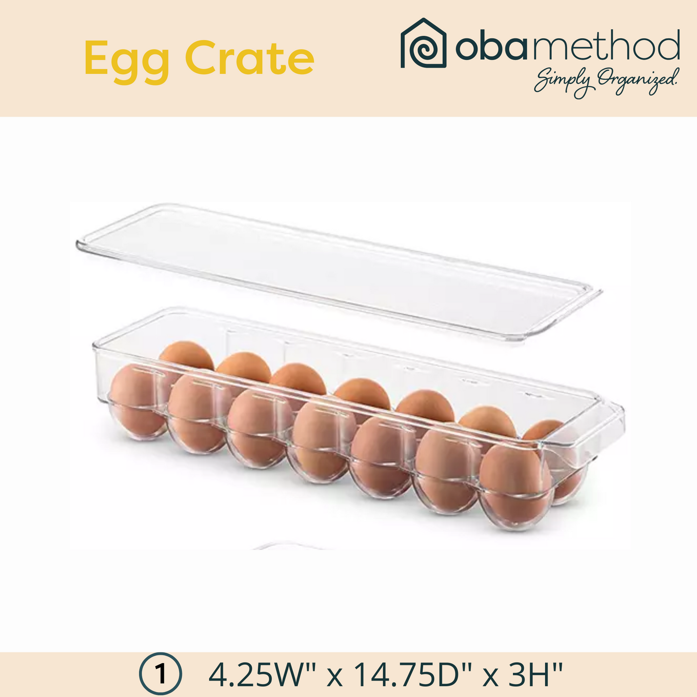 egg crate dimensions