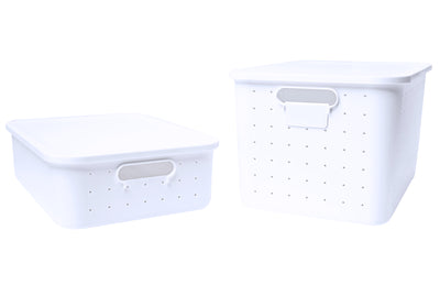 Two Holey Stacker Bins - Small and Large