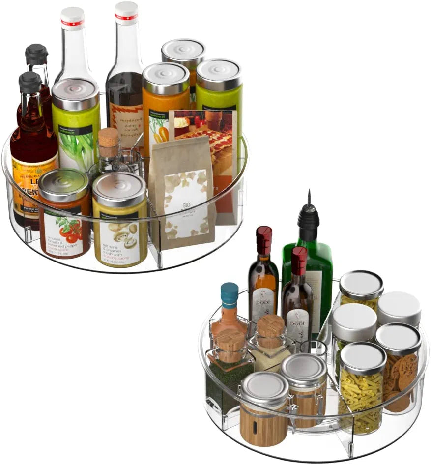 Large lazy susan turntable for food organization