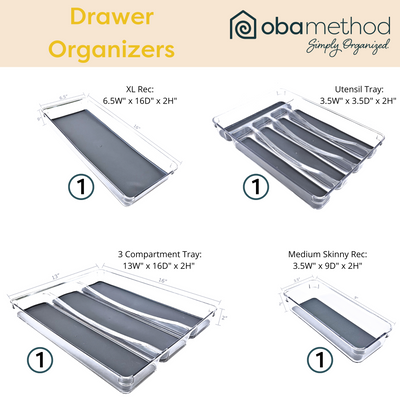 Large Tray Drawer Organizer dimensions