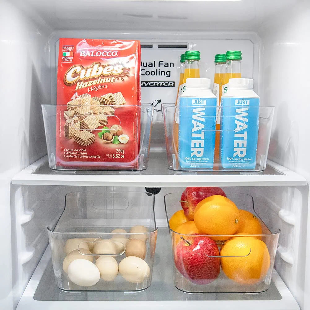 Go-to bins to organize a fridge