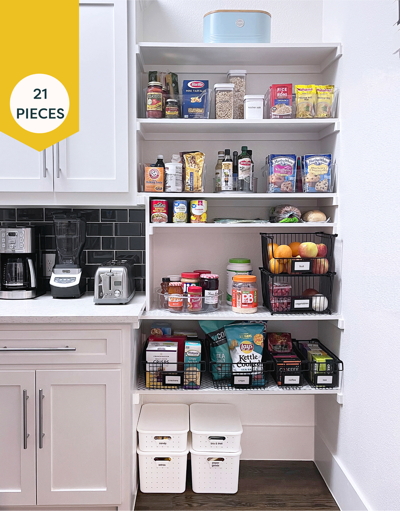 Oba Method Kitchen Pantry Solution 21 Piece Complete Organizing